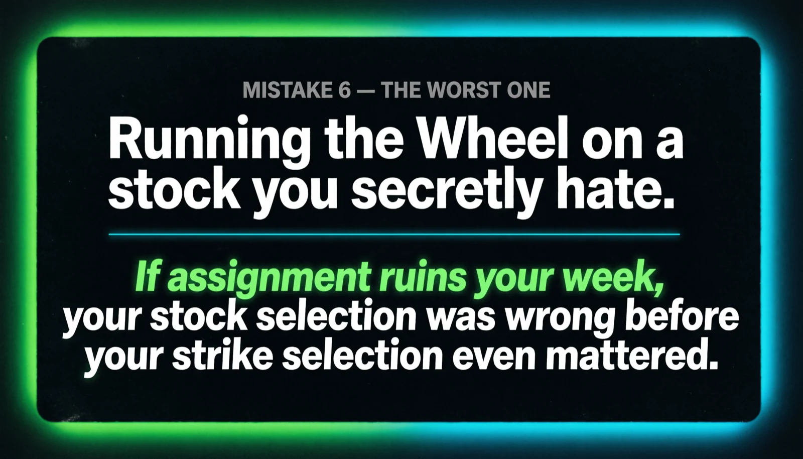 Mistake 6 graphic